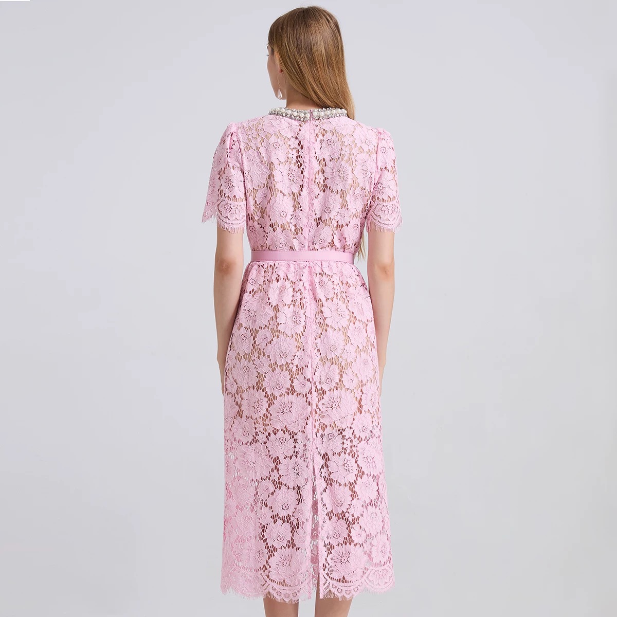 Grab a glass lace dress FBC298 images